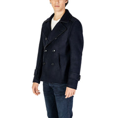 Hydra Clothing Blue Viscose Jackets & Coat -   -  Hydra Clothing.