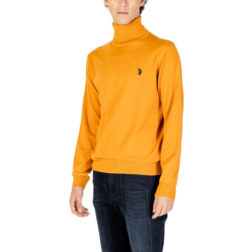 U.S. POLO ASSN. Orange Cotton Turtleneck -   -  U.S. POLO ASSN..