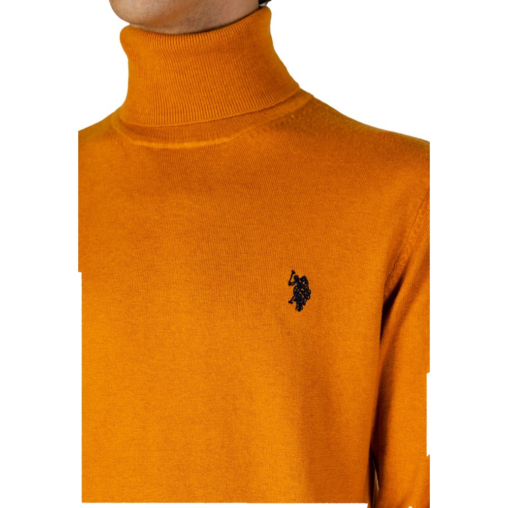 U.S. POLO ASSN. Orange Cotton Turtleneck -   -  U.S. POLO ASSN..