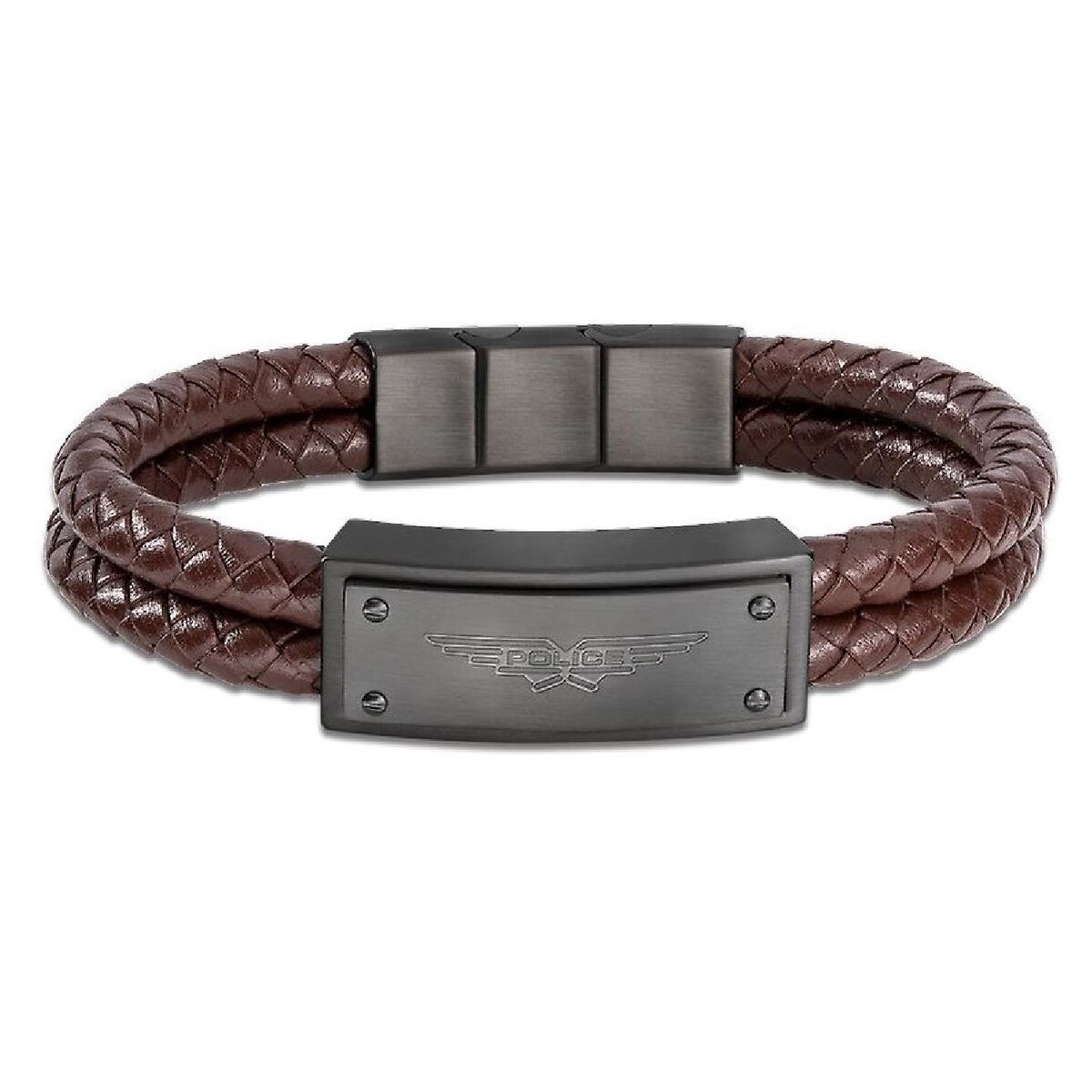 Men's Bracelet Police PEJGB2009032 Leather 19 cm -  Jewellery, Men -  Police.