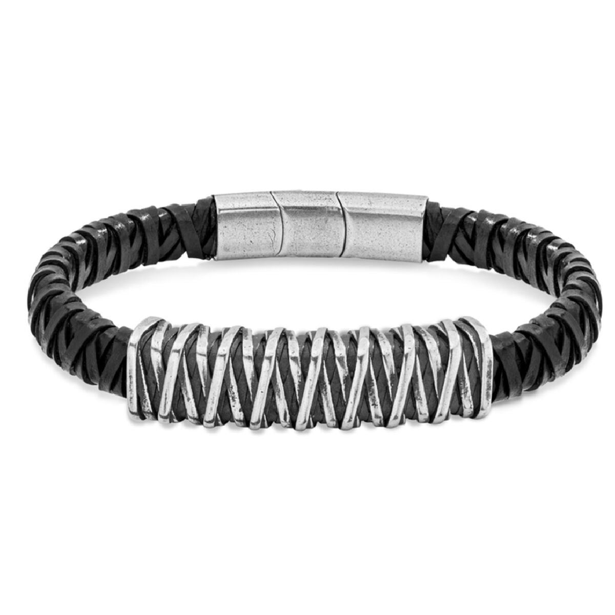 Men's Bracelet Police PEJGB2112302 Leather 19 cm -  Jewellery, Men -  Police.