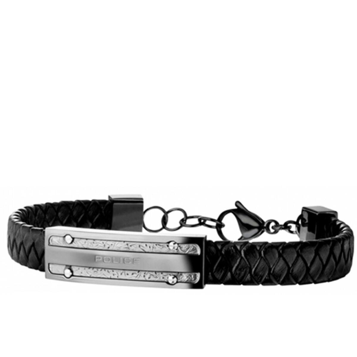 Men's Bracelet Police PJ26046BLU.03 Leather 19 cm -  Jewellery, Men -  Police.