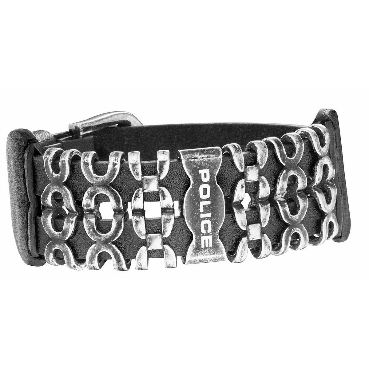 Men's Bracelet Police PJ26145BLE.03 Leather 19 - 22 cm -  Jewellery, Men -  Police.