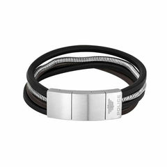 Men's Bracelet Police PJ26551BSS.01 Leather 19-21 cm -  Jewellery, Men -  Police.