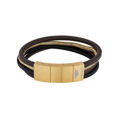 Men's Bracelet Police PJ26551BSG.02 Leather 19-21 cm -  Jewellery, Men -  Police.