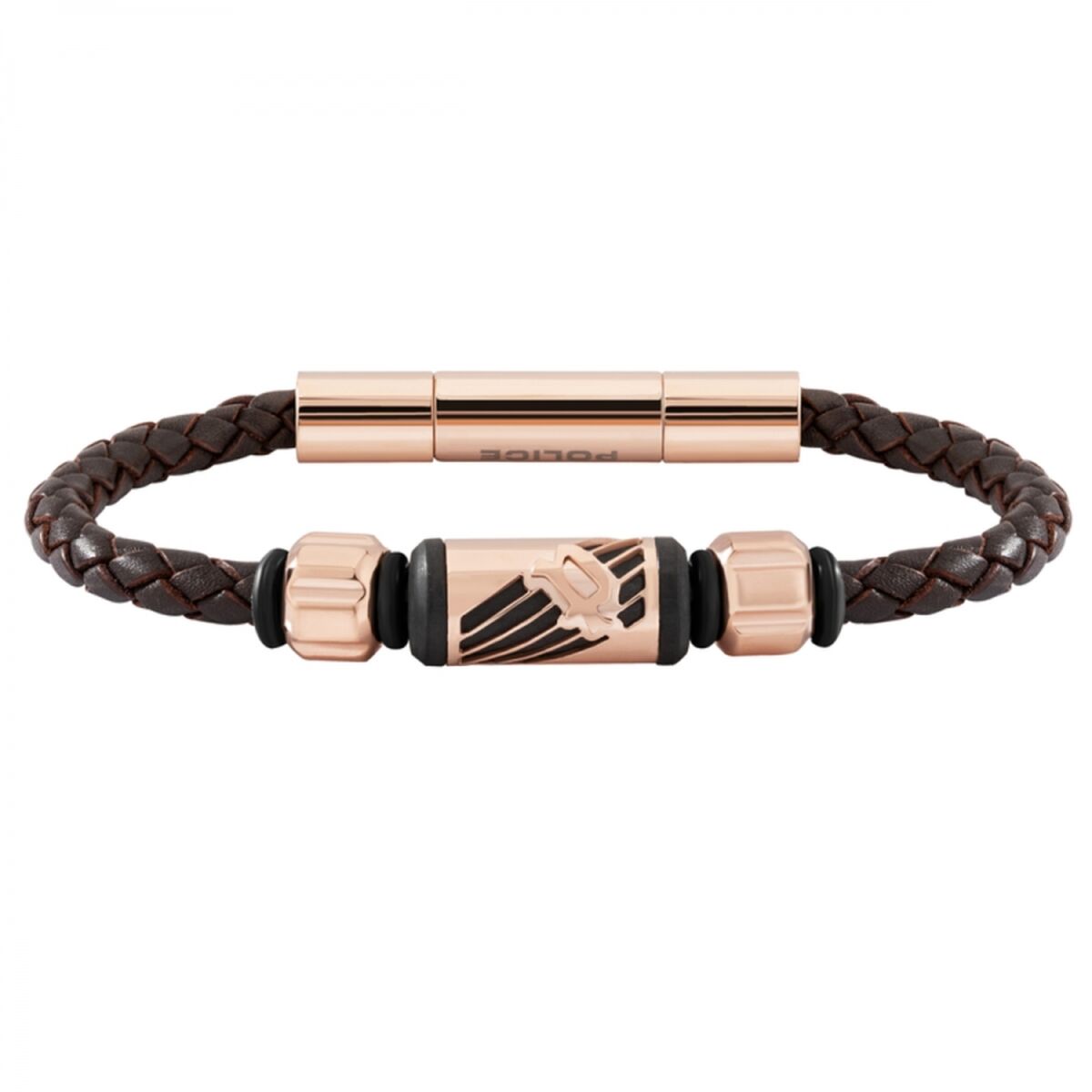 Men's Bracelet Police PJ26466BLC.03A Leather 19 cm -  Jewellery, Men -  Police.
