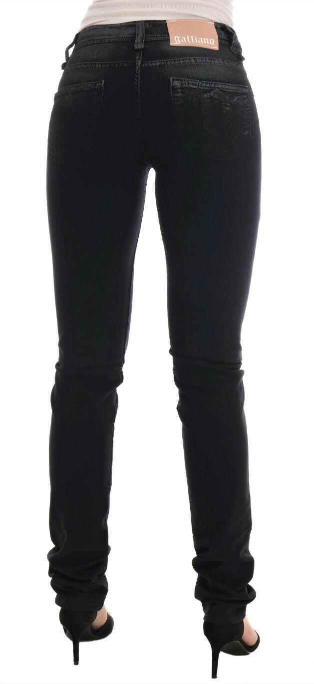 John Galliano Gray Wash Cotton Stretch Regular Fit Jeans -   -  John Galliano.