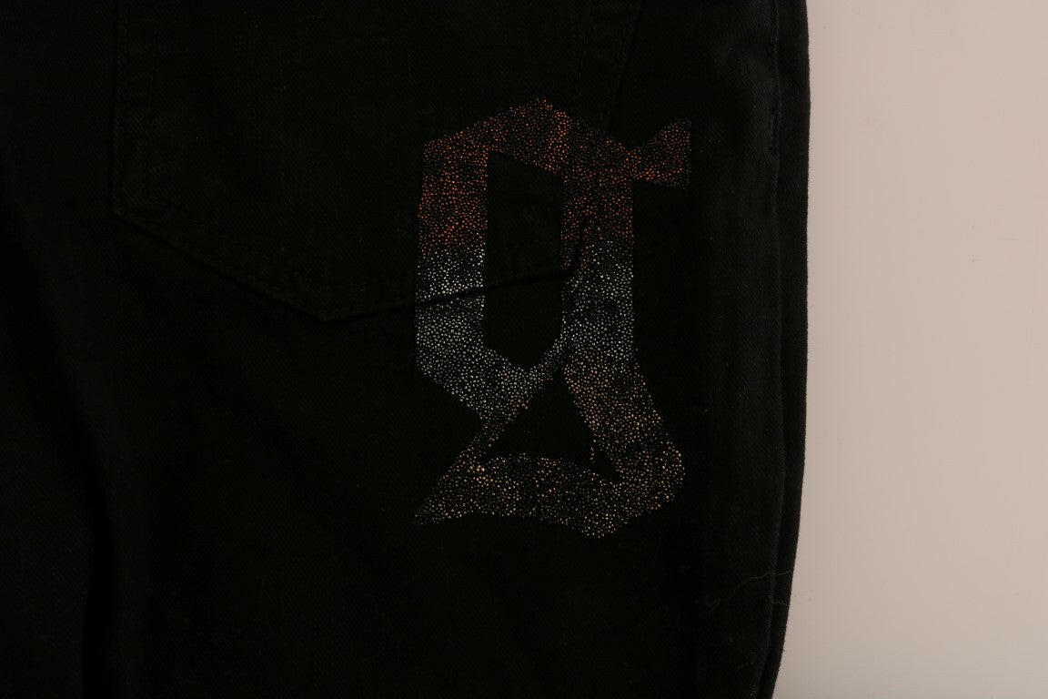 John Galliano Black Cotton Denim Stretch Regular Fit Jeans -   -  John Galliano.