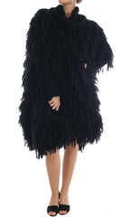 Dolce & Gabbana Black Fringes Wool Pullover Sweater -   -  Dolce & Gabbana.