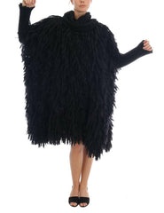 Dolce & Gabbana Black Fringes Wool Pullover Sweater -   -  Dolce & Gabbana.