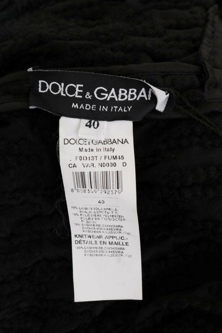 Dolce & Gabbana Black Fringes Wool Pullover Sweater -   -  Dolce & Gabbana.