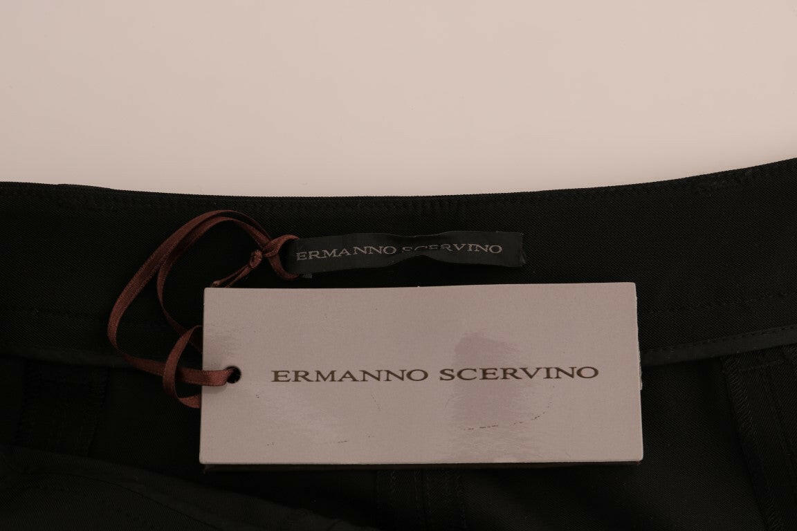 Ermanno Scervino Black Stretch Leggings Pants -   -  Ermanno Scervino.