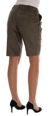 Ermanno Scervino Brown Velvet Bermuda Shorts -   -  Ermanno Scervino.