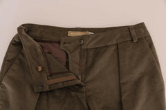 Ermanno Scervino Brown Velvet Bermuda Shorts -   -  Ermanno Scervino.