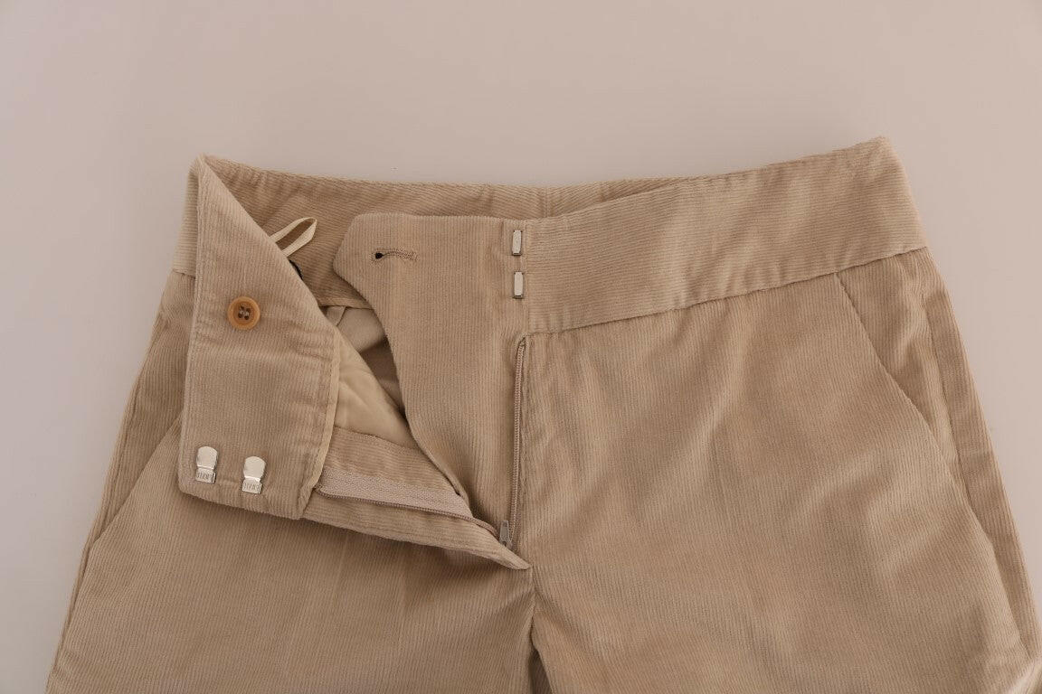 Ermanno Scervino Beige Cotton Bootcut Pants -   -  Ermanno Scervino.