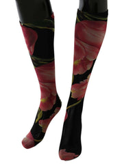 Dolce & Gabbana Multicolor Floral Tulip Nylon Socks -   -  Dolce & Gabbana.