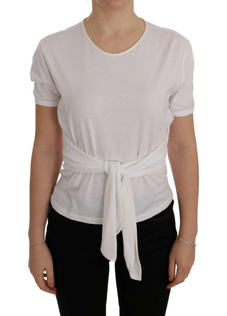 Dolce & Gabbana White Cotton Silk T-Shirt -   -  Dolce & Gabbana.