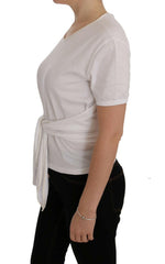 Dolce & Gabbana White Cotton Silk T-Shirt -   -  Dolce & Gabbana.