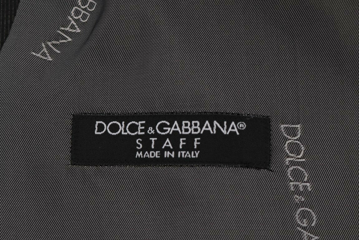 Dolce & Gabbana Gray STAFF Cotton Rayon Vest -  Vests for Men Suits -  Dolce & Gabbana.