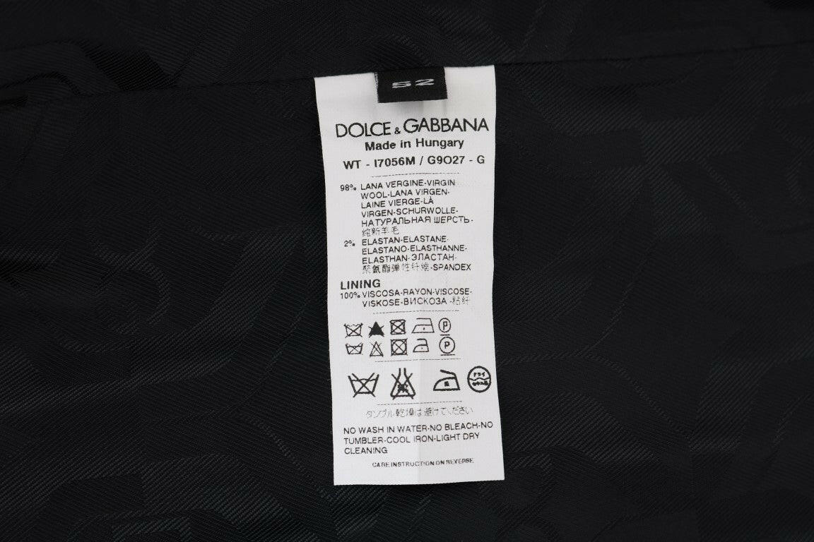 Dolce & Gabbana Gray Wool Stretch Vest -  Vests for Men Suits -  Dolce & Gabbana.