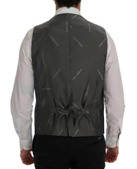 Dolce & Gabbana Black STAFF Cotton Rayon Vest -  Vests for Men Suits -  Dolce & Gabbana.