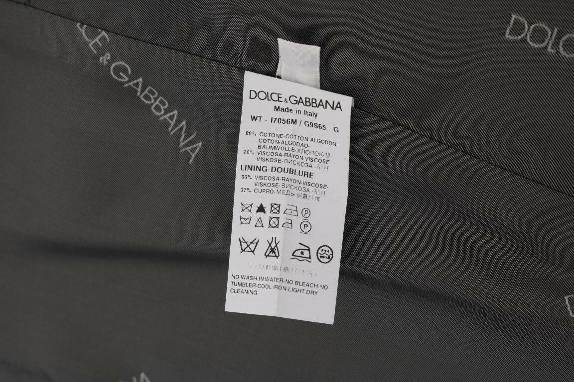 Dolce & Gabbana Gray STAFF Cotton Rayon Vest -  Vests for Men Suits -  Dolce & Gabbana.