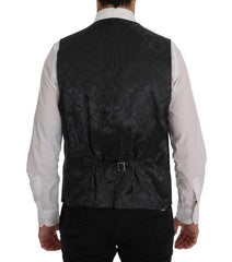 Dolce & Gabbana Gray Wool Stretch Vest -  Vests for Men Suits -  Dolce & Gabbana.