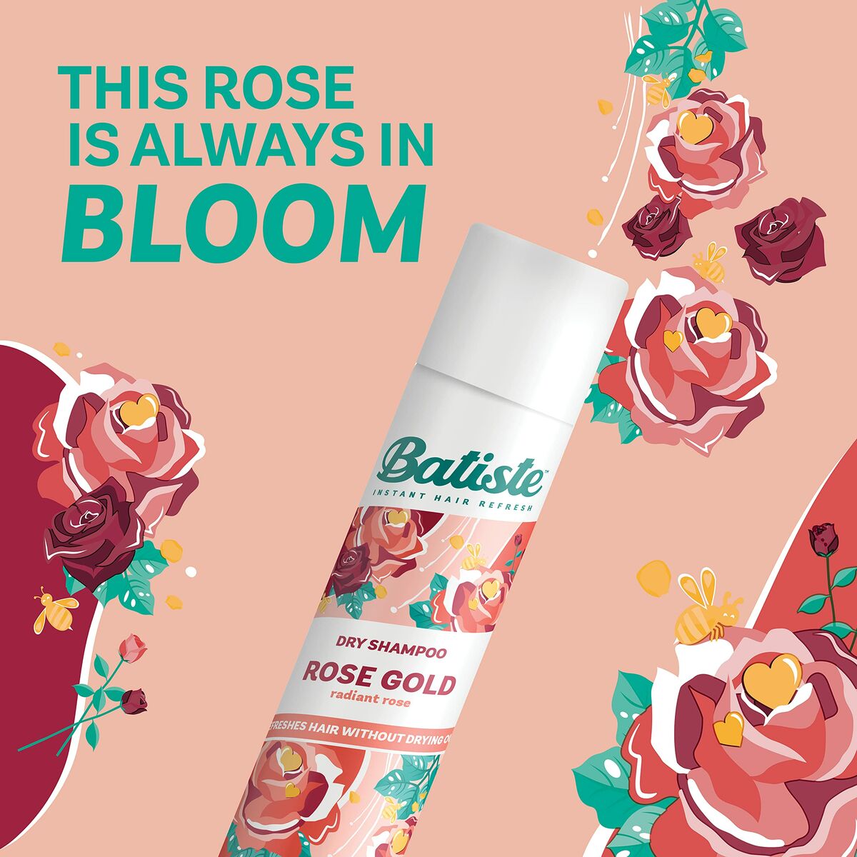 Dry Shampoo Batiste Rose Gold 350 ml -  Beauty, Hair care -  Batiste.