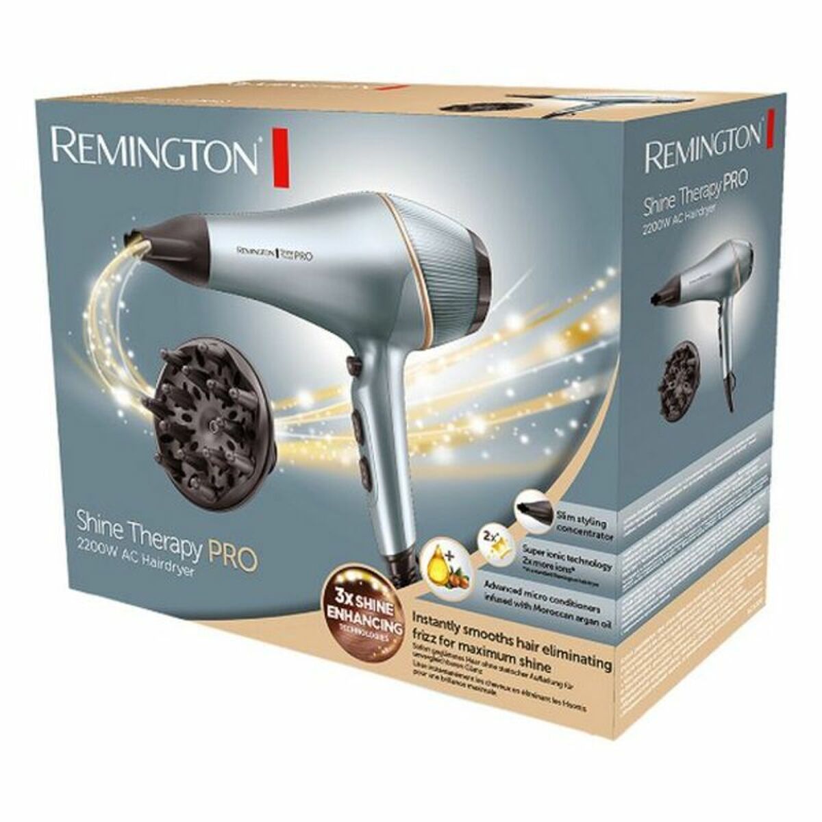 Hairdryer Remington 45683560100 Blue 2200 W -  Beauty, Hair care -  Remington.
