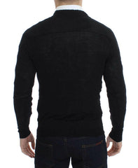 Costume National Black Fine Wool Button Cardigan -   -  Costume National.