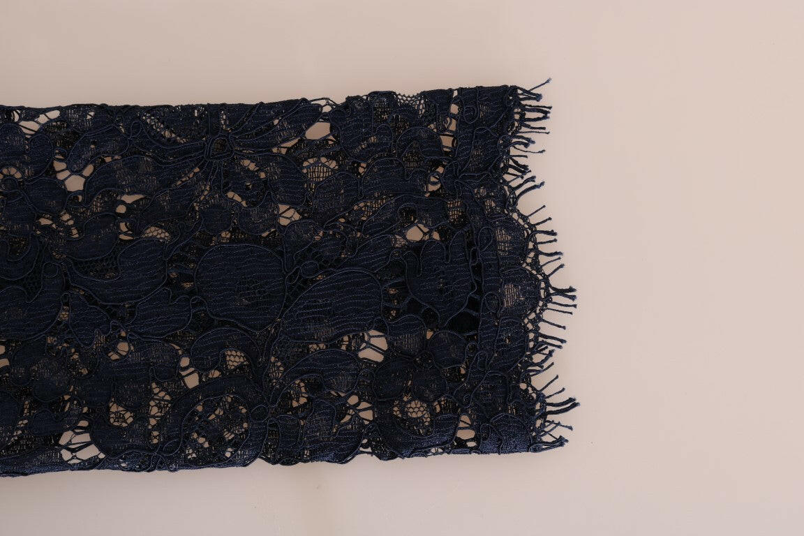 Dolce & Gabbana Blue Taormina Floral Lace Sheath Dress -   -  Dolce & Gabbana.