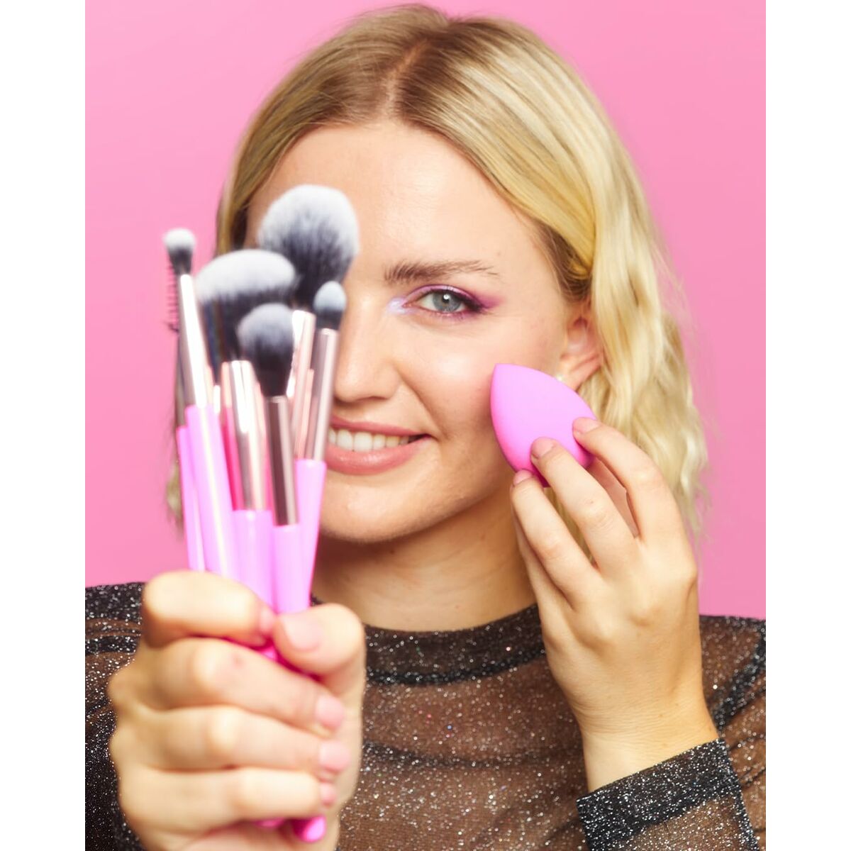 Set of Make-up Brushes Revolution Make Up The Brush Edit Pink 8 Pieces -  Beauty, Utensils and accessories -  Revolution Make Up.