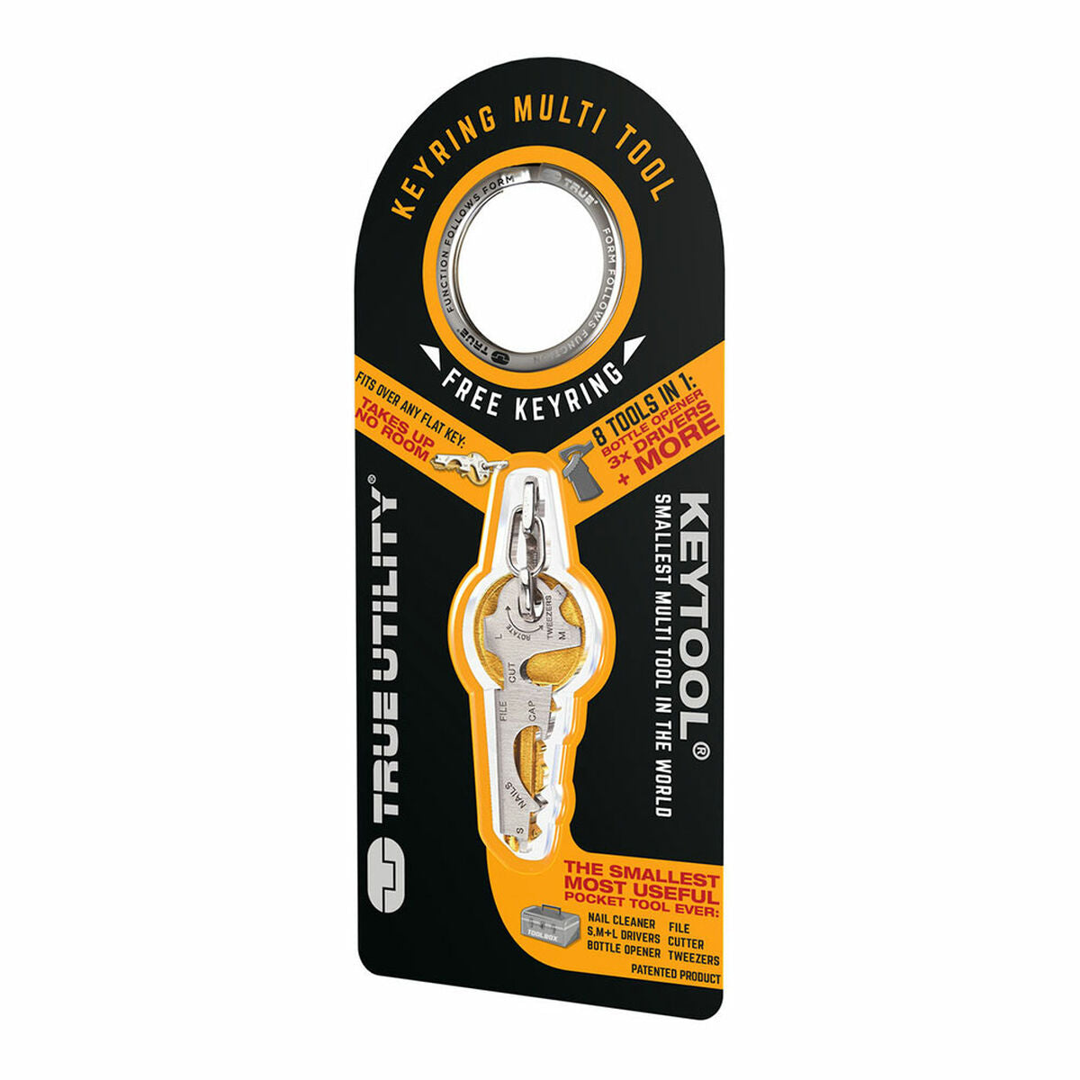 Multi-purpose key ring True Keytool tu247k 8 Functions -  Car and motorbike, Products for enthusiasts -  True.