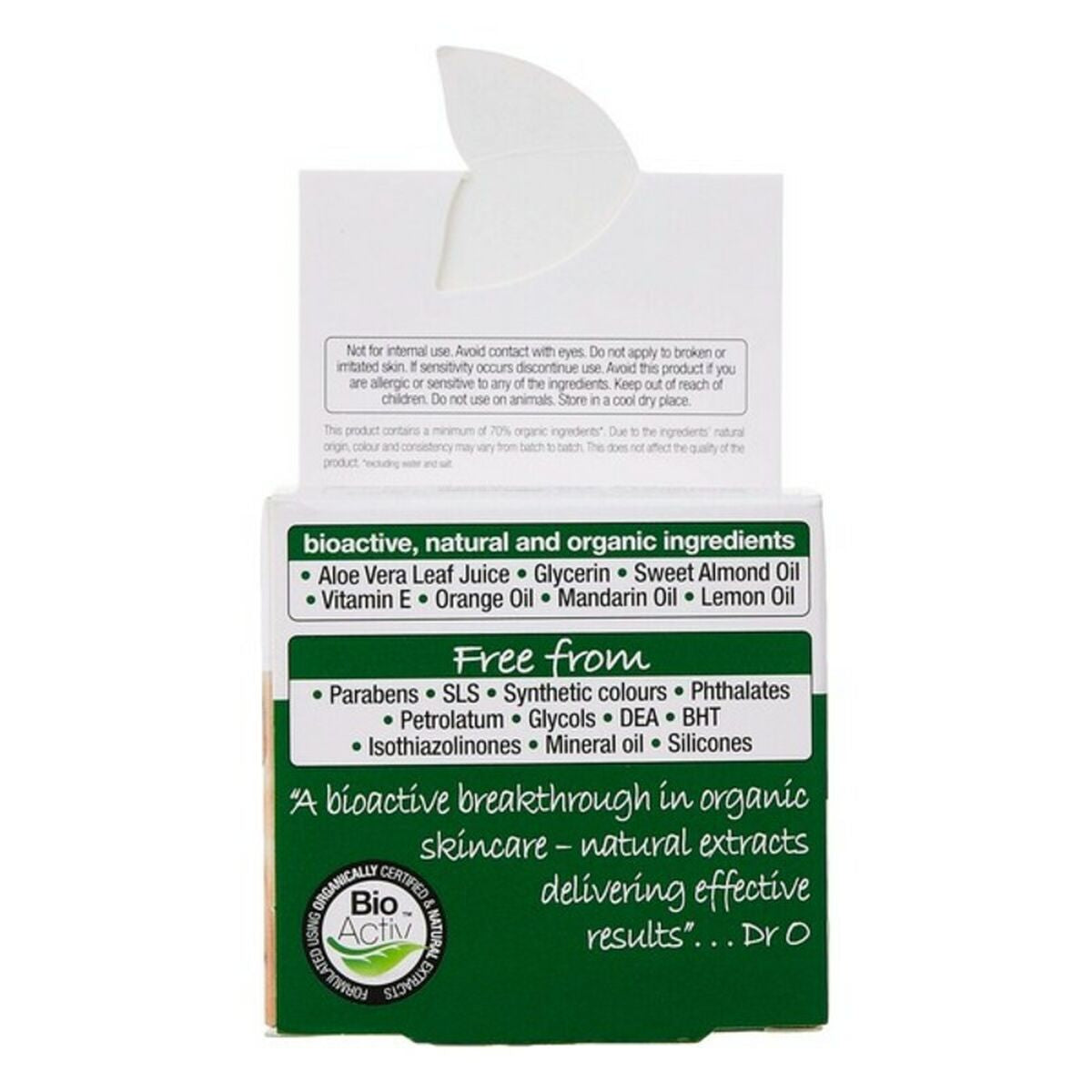 Hydrating Facial Cream Aloe Vera Concentrated Cream Dr.Organic Aloe Vera 50 ml -  Beauty, Skin care -  Dr.Organic.