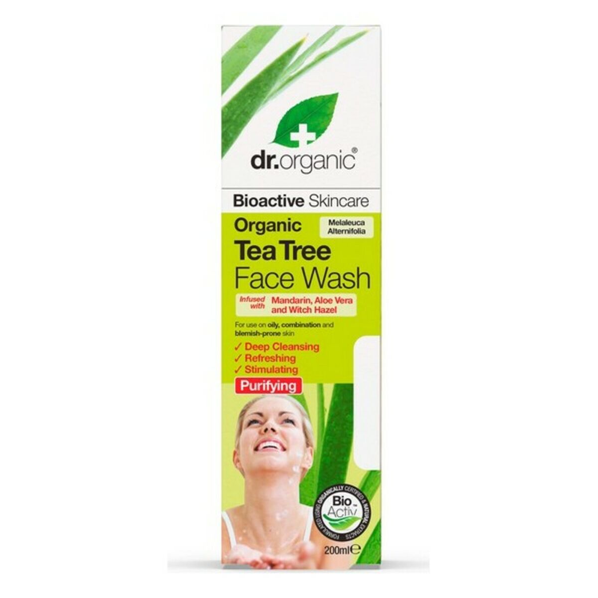 Facial Cleansing Gel Bioactive Organic Dr.Organic DR00243 200 ml -  Beauty, Skin care -  Dr.Organic.