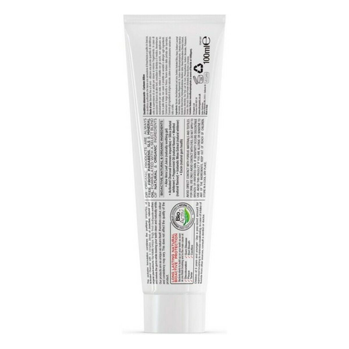 Toothpaste Carbón Dr.Organic (100 ml) -  Health and personal care, Oral care -  Dr.Organic.
