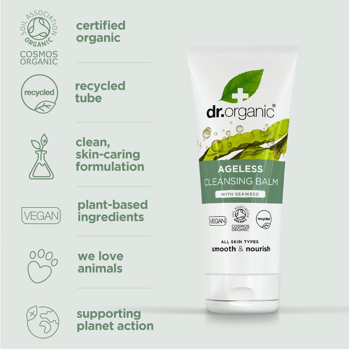 Facial Cleanser Dr.Organic AGELESS DR. ORGANIC 100 ml Balsam -  Beauty, Skin care -  Dr.Organic.