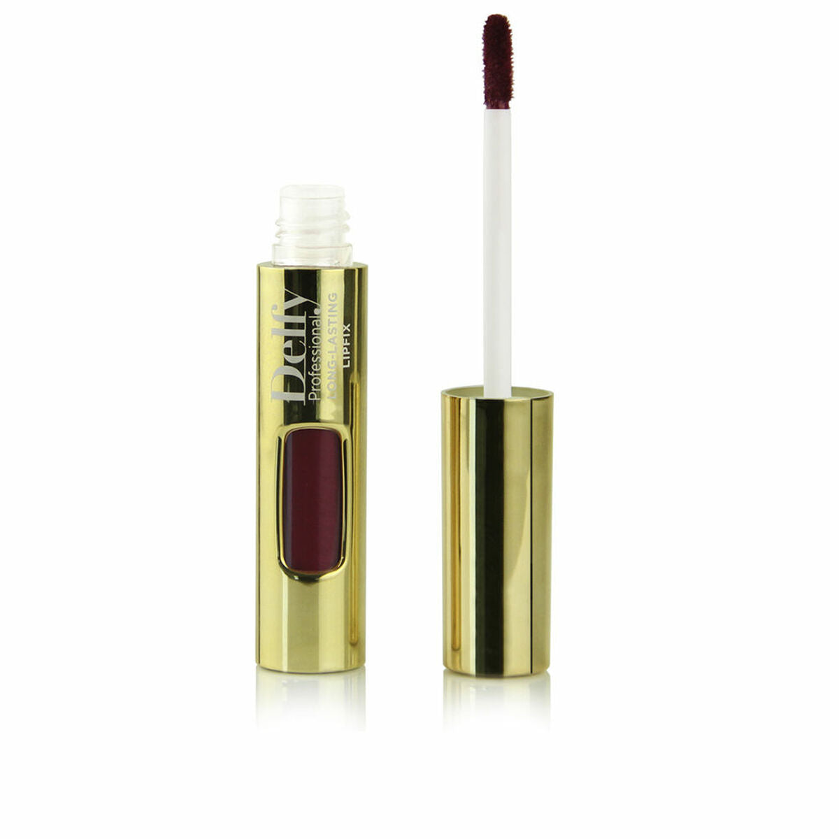 Lipstick Delfy LIPFIX GOLD marsala glitter 8 g -  Beauty, Make-up -  Delfy.