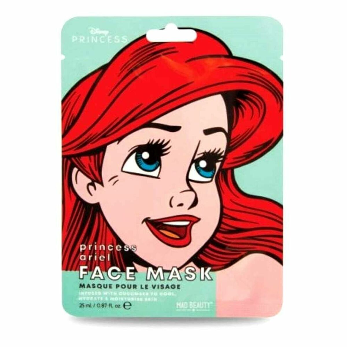 Facial Mask Mad Beauty Disney Princess Ariel (25 ml) -  Beauty, Skin care -  Mad Beauty.