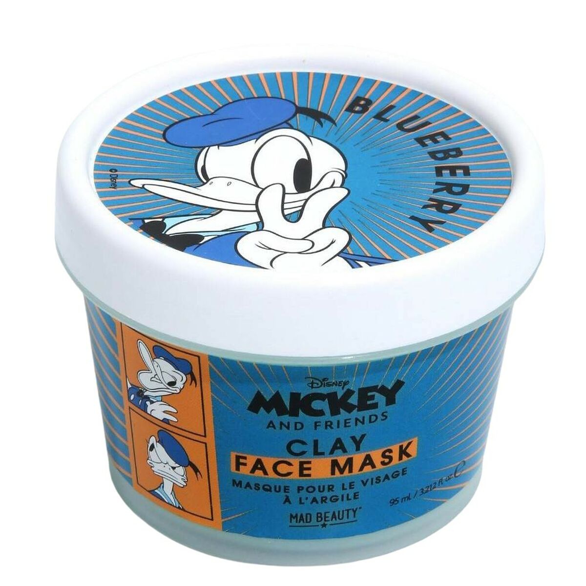 Facial Mask Mad Beauty Disney M&F Donald Clay Blueberry (95 ml) -  Beauty, Skin care -  Mad Beauty.