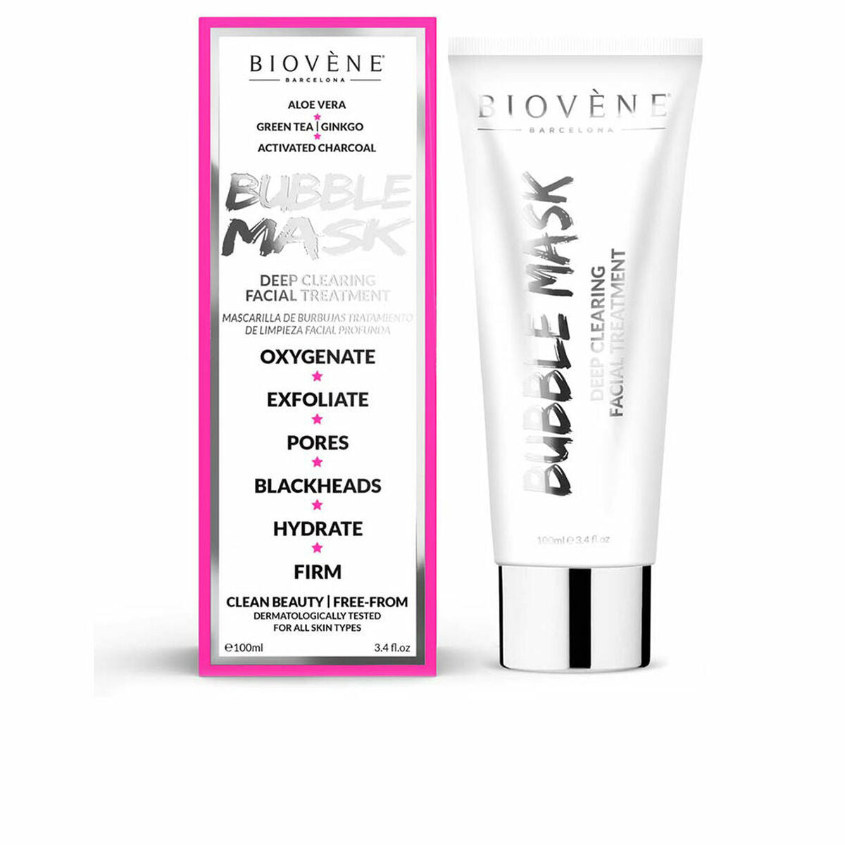 Facial Mask Biovène Bubble Mask (100 ml) -  Beauty, Skin care -  Biovène.