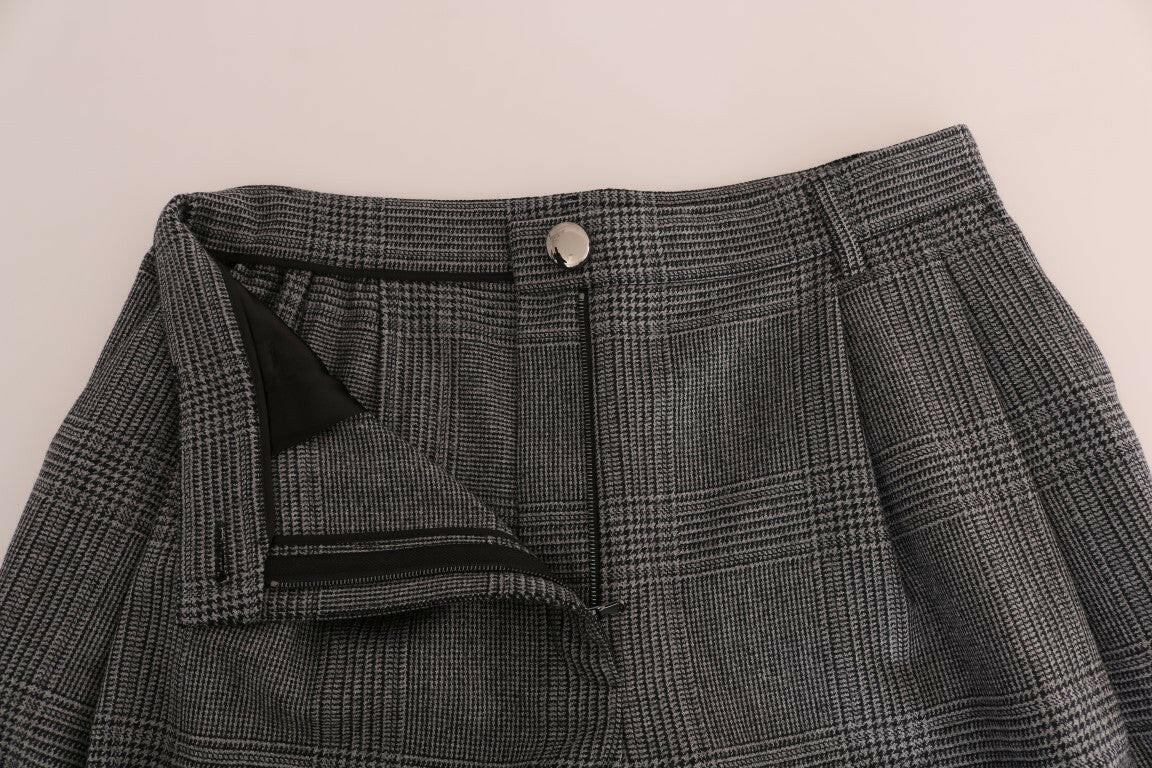 Dolce & Gabbana Gray Wool Capri Pants -   -  Dolce & Gabbana.