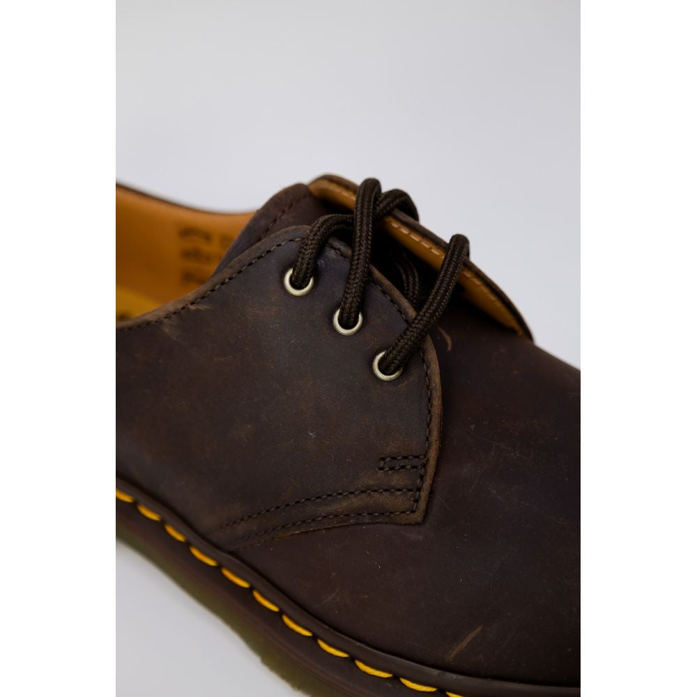 Dr. Martens Brown Leather Oxfords And Derby -   -  Dr. Martens.