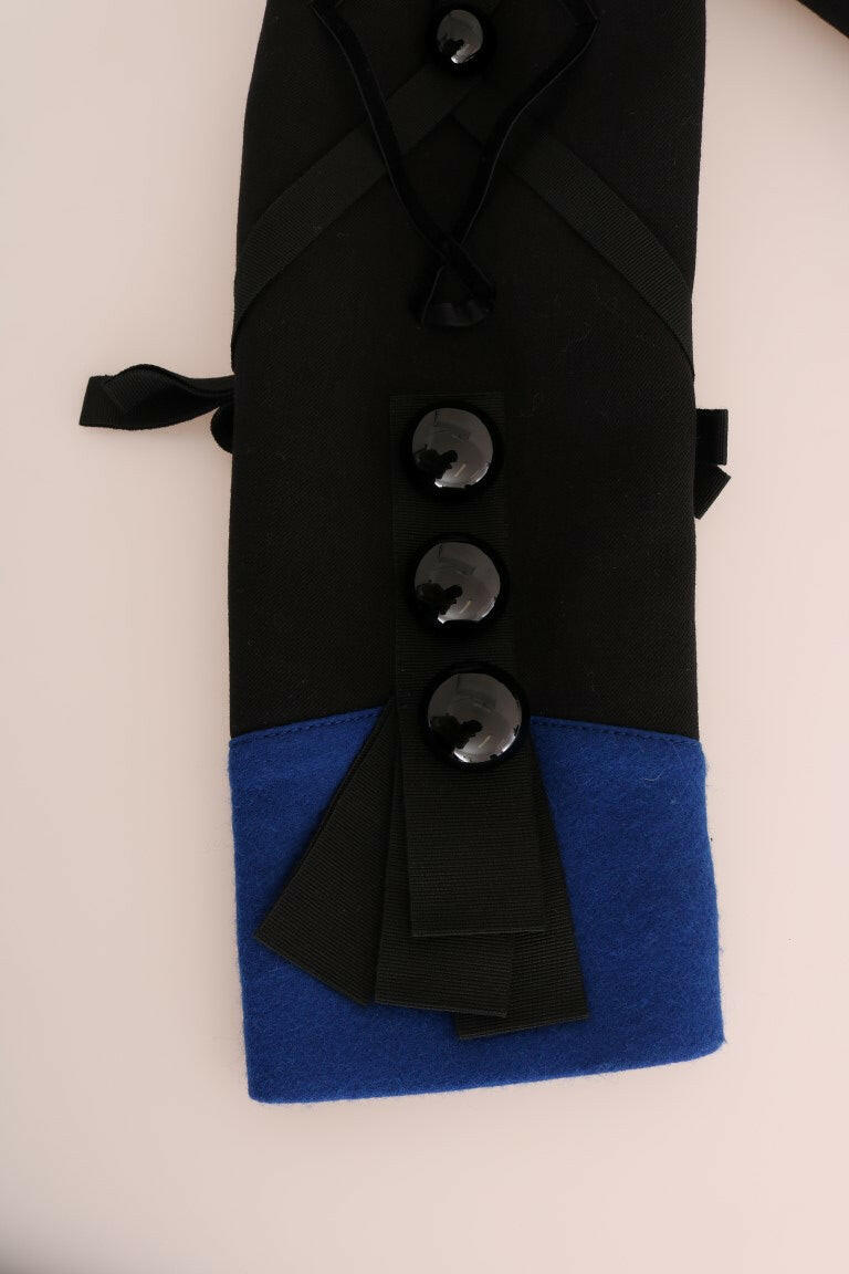 Dolce & Gabbana Black Wool Trench Jacket -   -  Dolce & Gabbana.