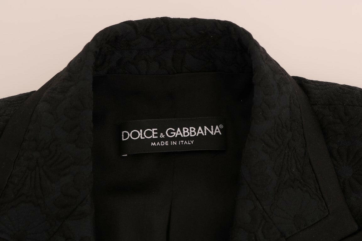 Dolce & Gabbana Black Brocade Blazer Jacket -   -  Dolce & Gabbana.