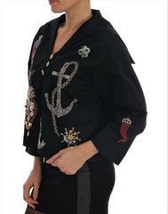 Dolce & Gabbana Blue Crystal MAMMA Sicily Jacket -   -  Dolce & Gabbana.