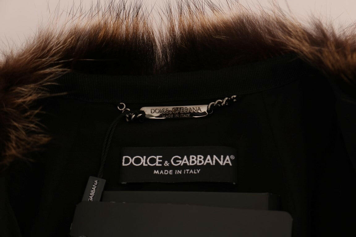 Dolce & Gabbana Brown Raccoon Fur Coat Jacket -   -  Dolce & Gabbana.