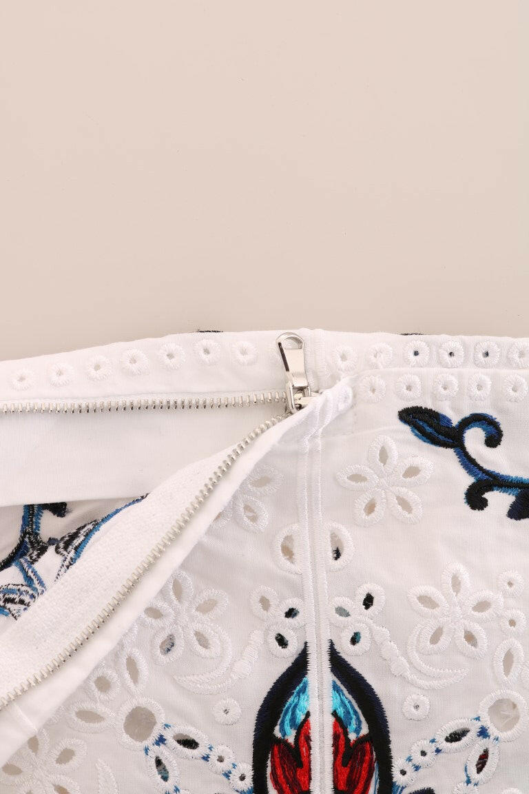 Dolce & Gabbana Mulicolor Majolica Cutout Capri Pants -   -  Dolce & Gabbana.