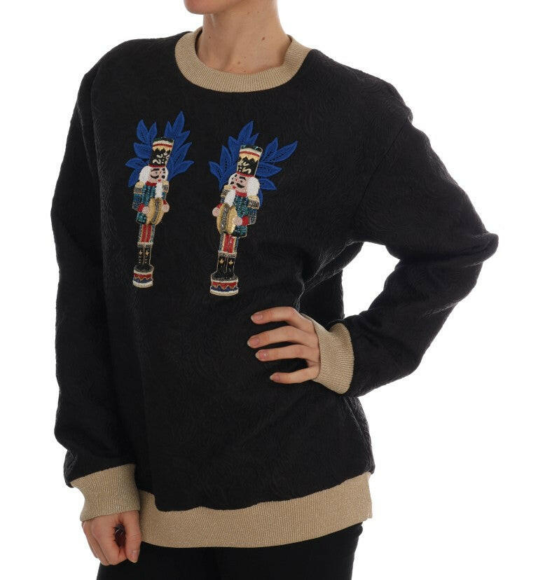 Dolce & Gabbana Black Fairy Tale Brocade Zipper Sweater -   -  Dolce & Gabbana.