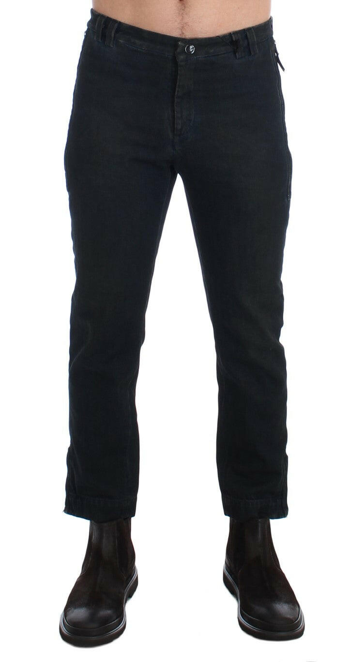 Costume National Blue Cotton Slim Pants Denim Jeans -   -  Costume National.
